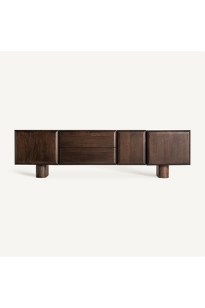   Mango Wood 3-Door Media Unit | Oroa.com