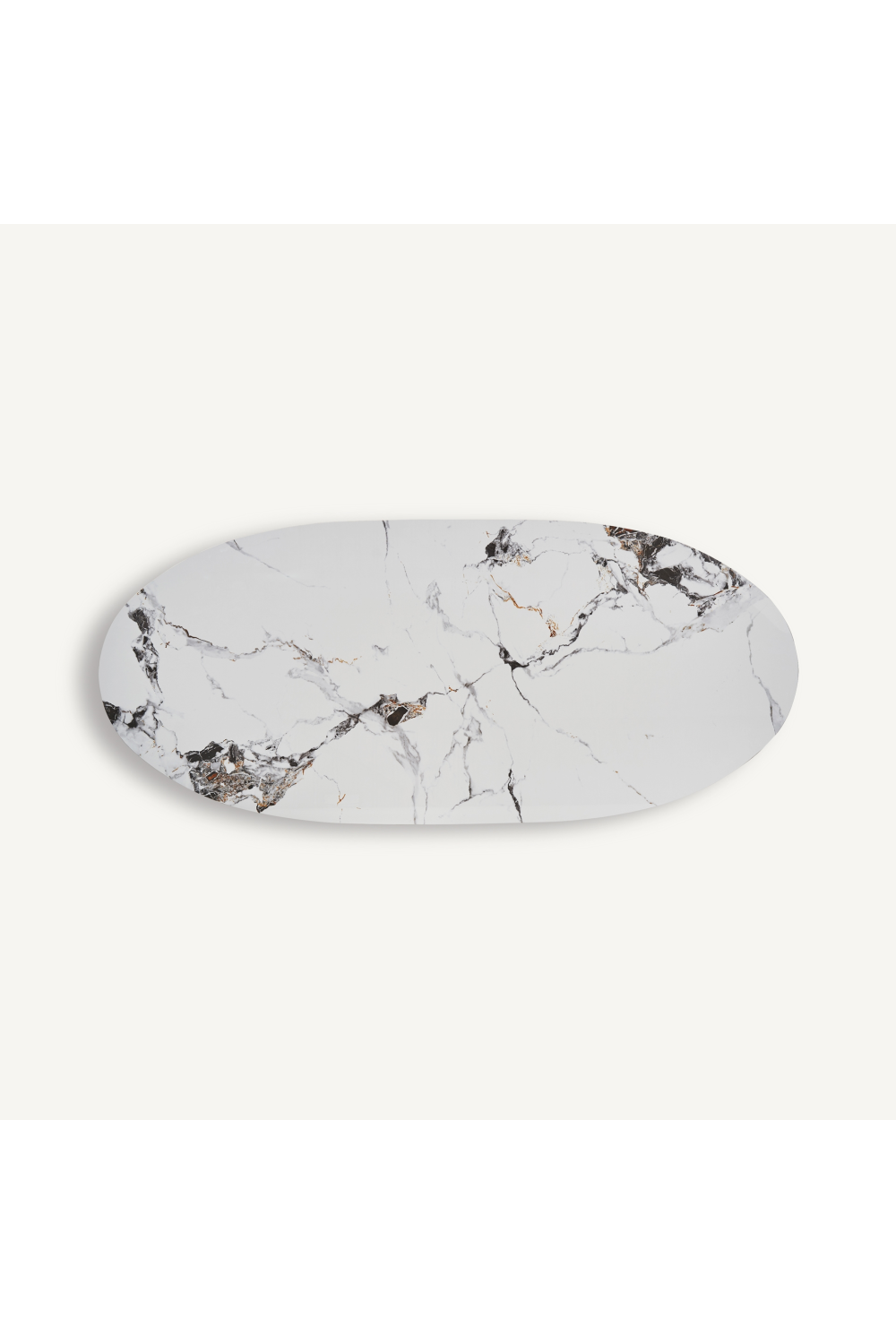   White Oval Marble Dining Table | Oroa.com