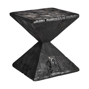   Black Pine Hourglass Side Table | Oroa.com