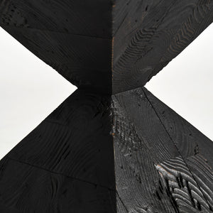   Black Pine Hourglass Side Table | Oroa.com