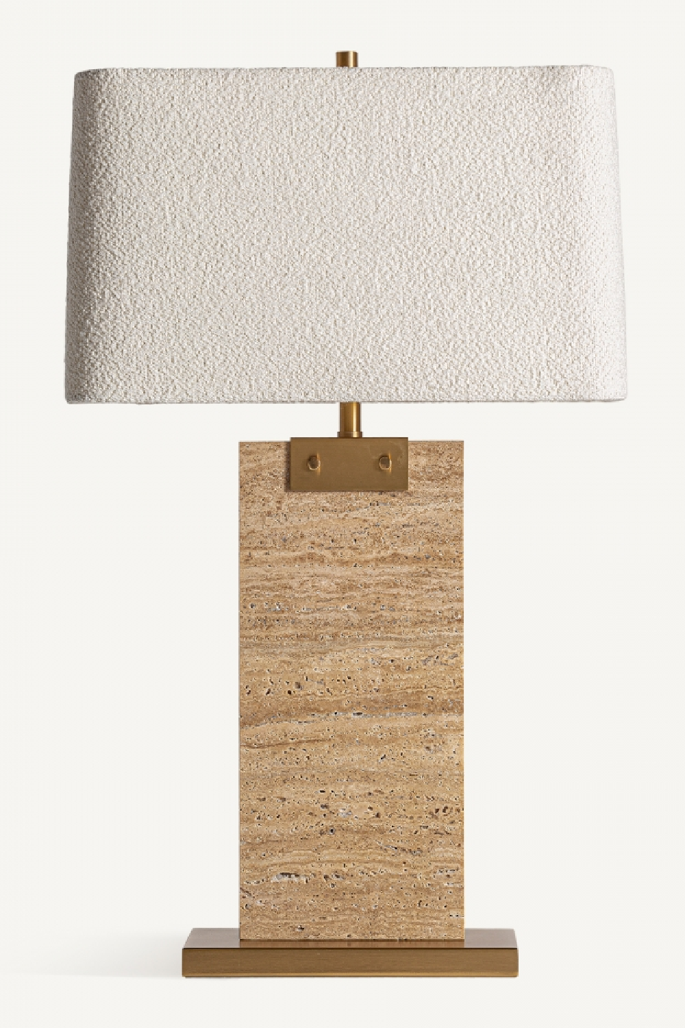   Brown Travertine Table Lamp | Oroa.com