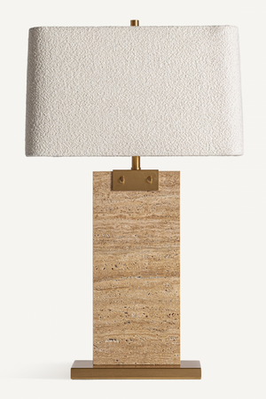  Brown Travertine Table Lamp | Oroa.com
