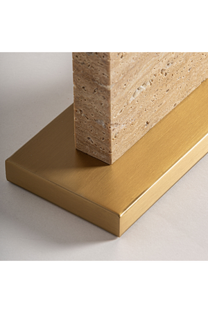  Brown Travertine Table Lamp | Oroa.com