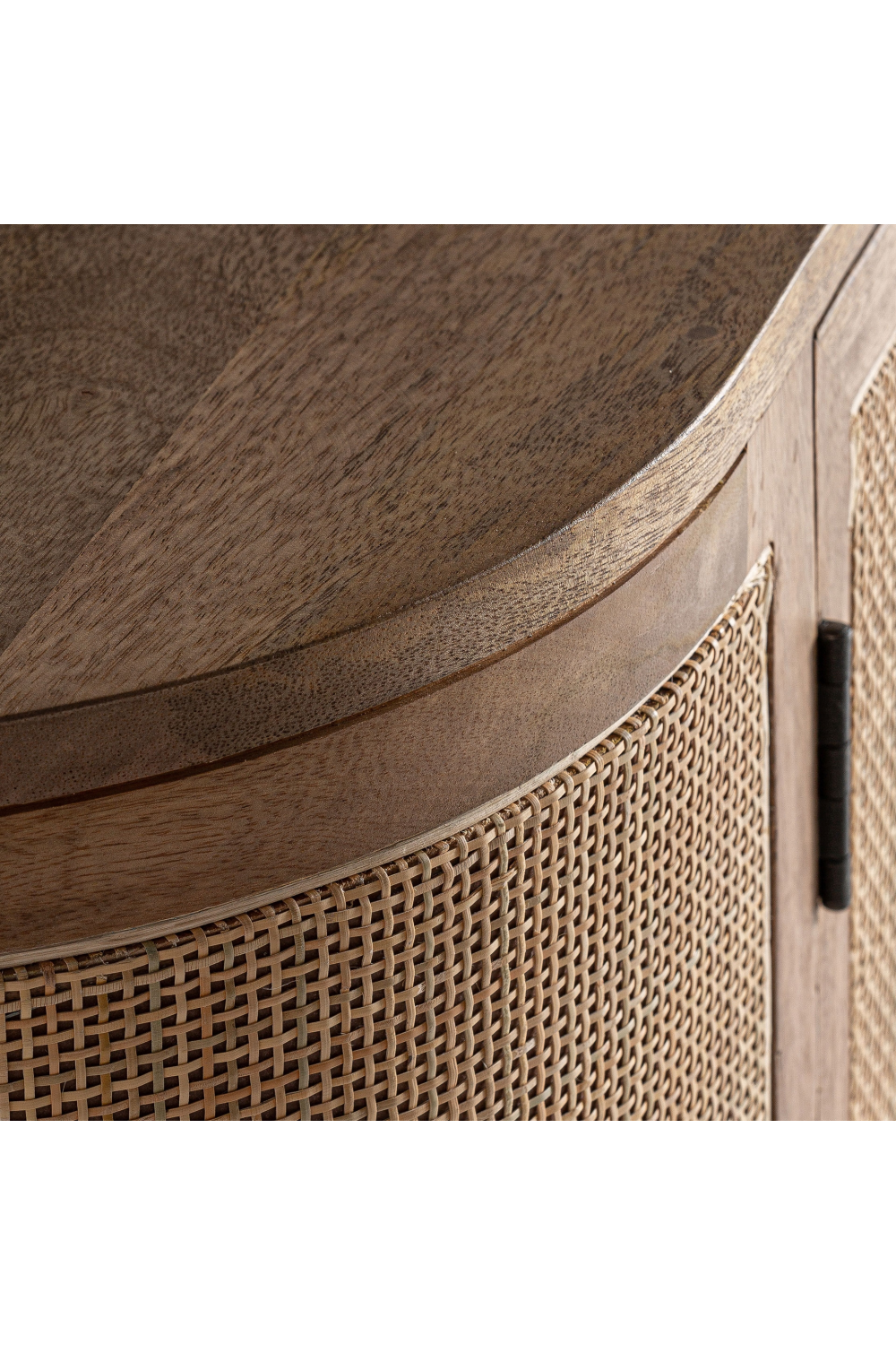   4-Door Wicker Media Unit | Oroa.com
