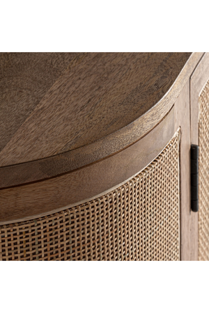   4-Door Wicker Media Unit | Oroa.com