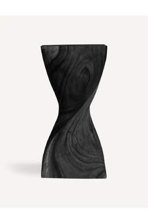   Black Wooden Twisted Side Table | Oroa.com