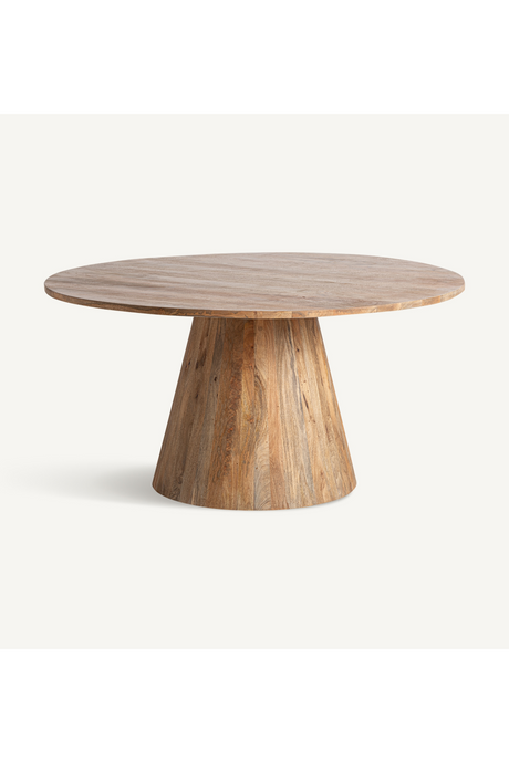   Natural Acacia Round Dining Table | Oroa.com