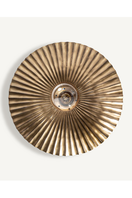   Gold Fluted Wall Lamp | Oroa.com