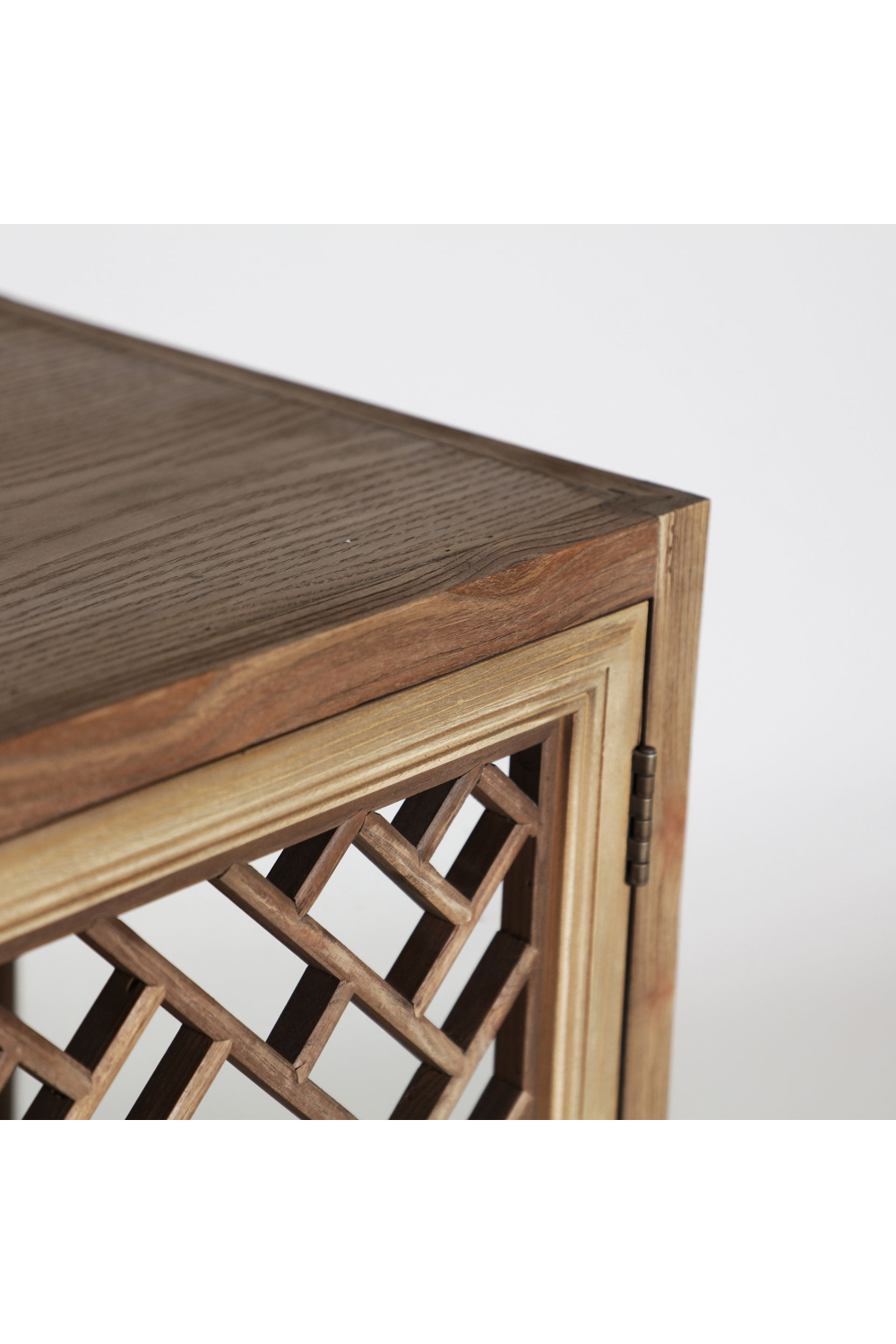  Latticed Elm Modular Display Cabinet | Oroa.com