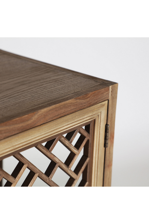   Latticed Elm Modular Display Cabinet | Oroa.com