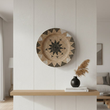   Floral Rattan Decorative Plate | Oroa.com