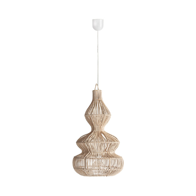 Modern European furniture - Wavy Rattan Pendant Light - www.oroa.com
