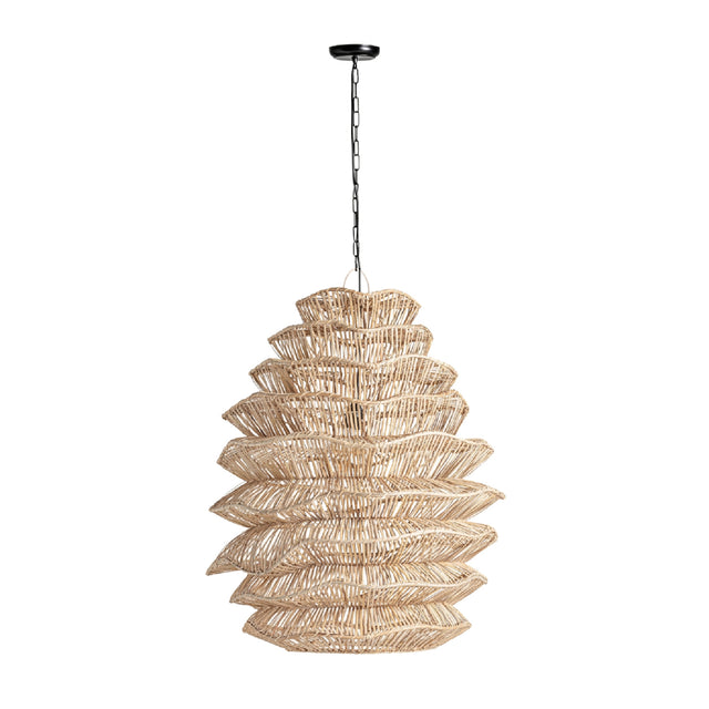 Modern European furniture - Boho Rattan Layered Pendant Light - www.oroa.com