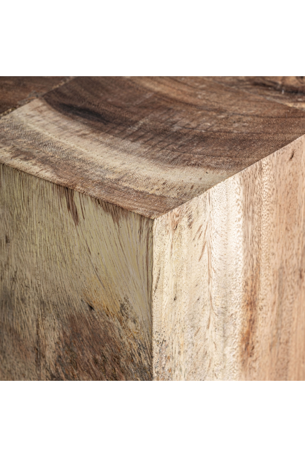   Geometrical Suar Wood Side Table | Oroa.com