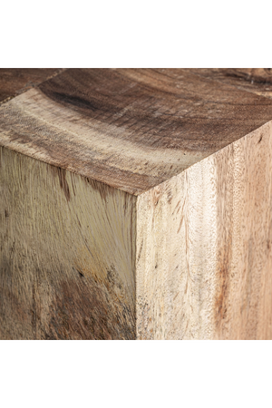   Geometrical Suar Wood Side Table | Oroa.com