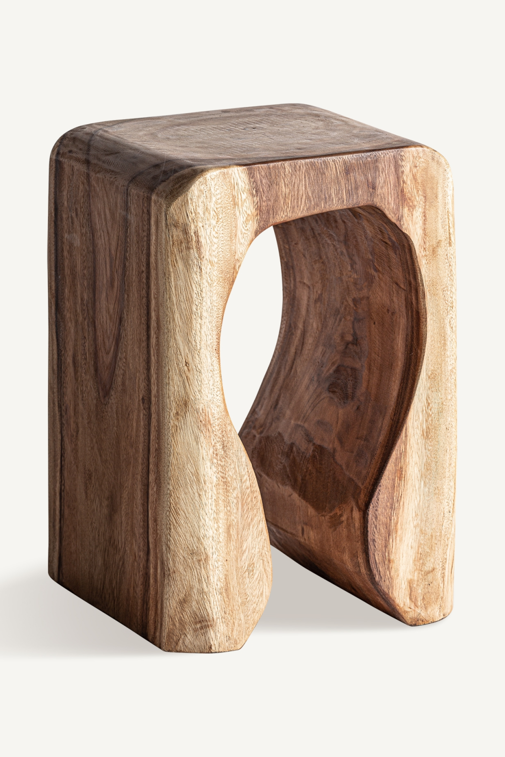   Carved Out Suar Side Table | Oroa.com