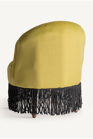   Fringed Velvet Accent Chair | Oroa.com
