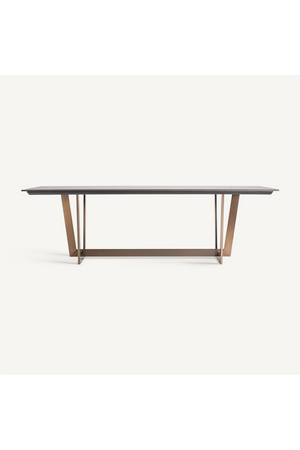   Black Stone Rectangular Dining Table | Oroa.com