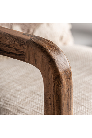   Mango Wood Framed Armchair | Oroa.com