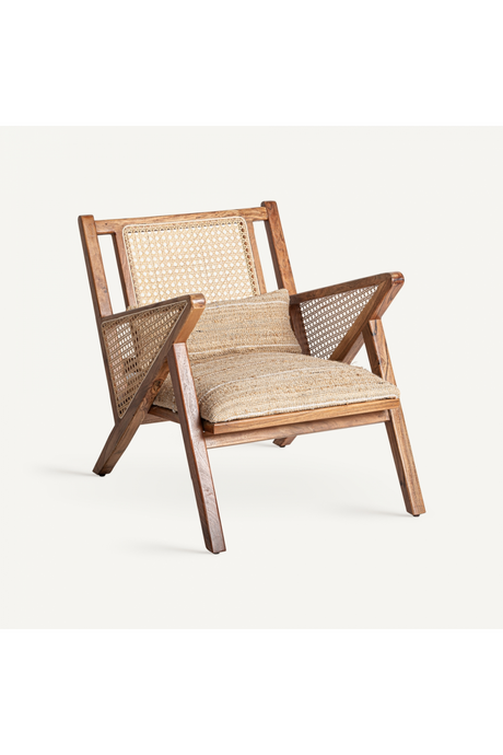   Jute Padded Seat Armchair | Oroa.com