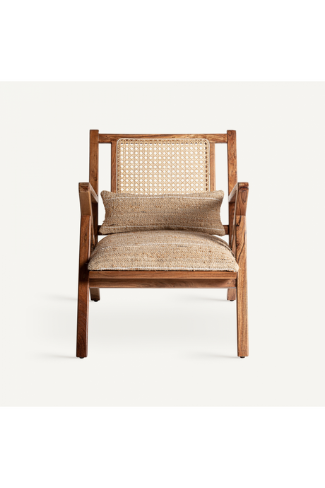   Jute Padded Seat Armchair | Oroa.com