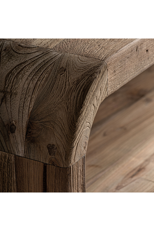   Natural Teak Curved Coffee Table | Oroa.com