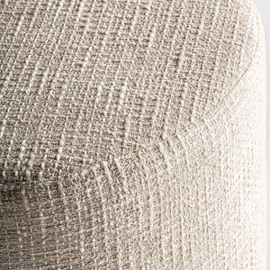   Modern European furniture - Beige Cotton Ottoman - www.oroa.com | Oroa.com