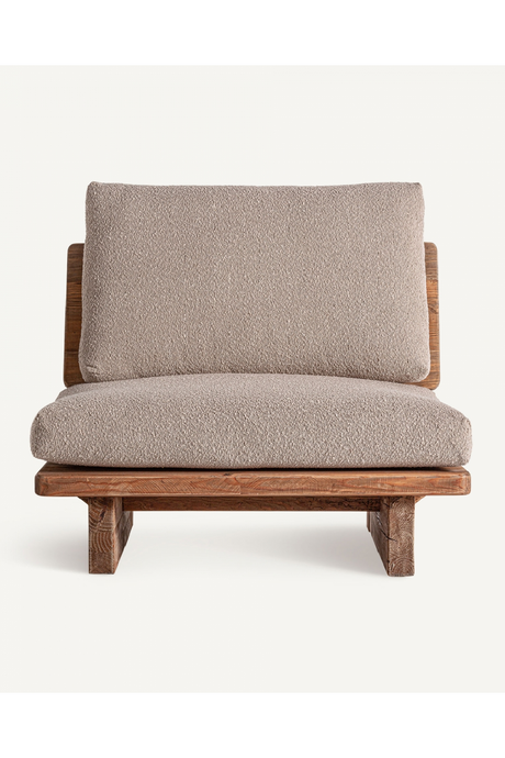   Padded Pine Lounge Chair | Oroa.com
