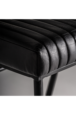   Black Leather Dining Chair (2) | Oroa.com