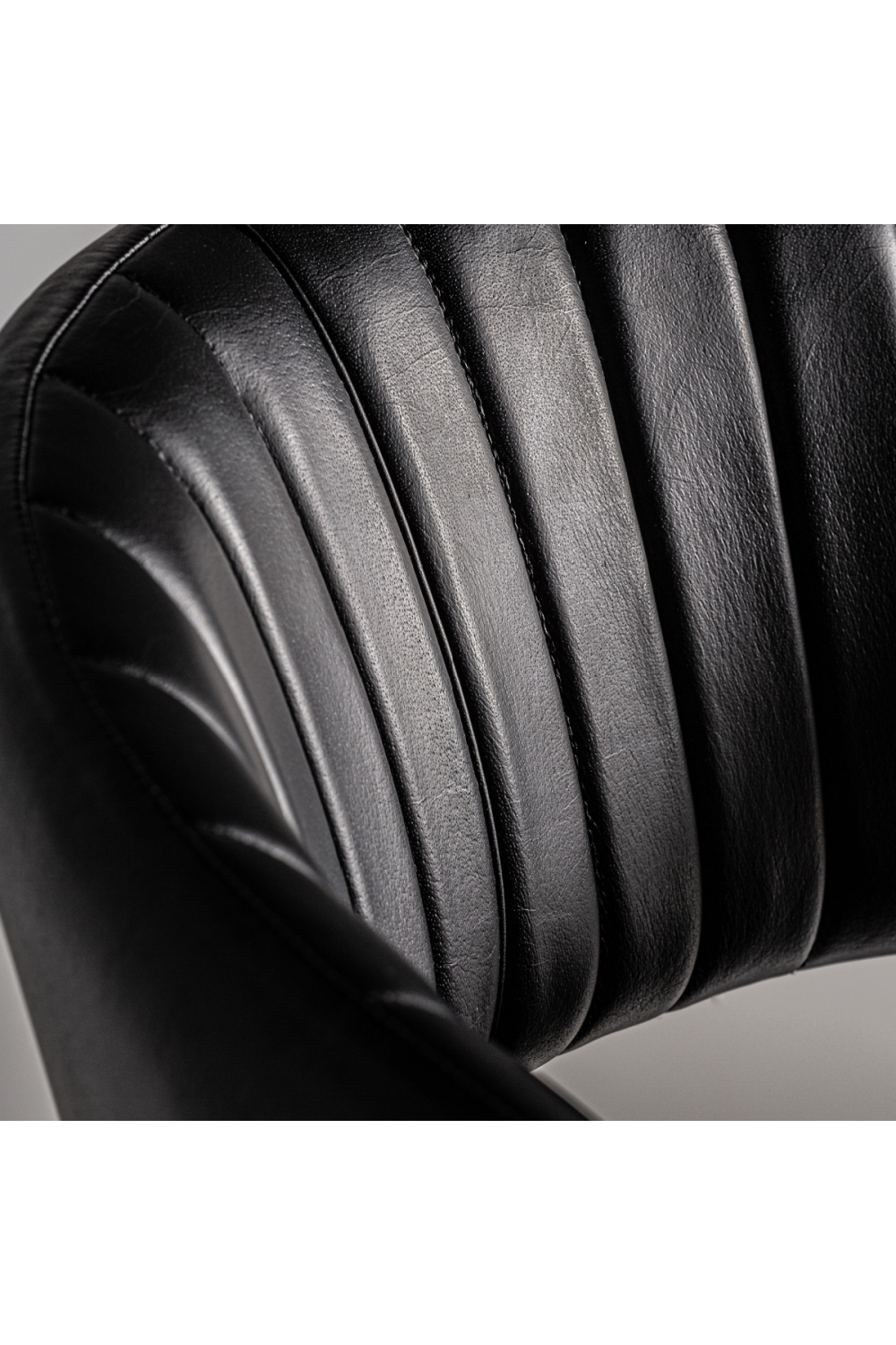   Black Leather Dining Chair (2) | Oroa.com