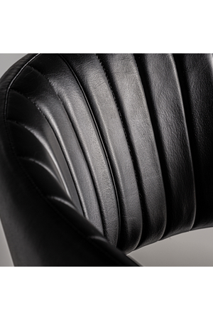   Black Leather Dining Chair (2) | Oroa.com