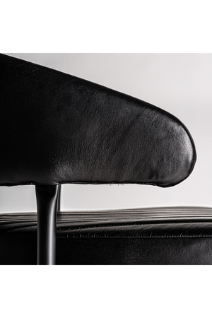   Black Leather Dining Chair (2) | Oroa.com