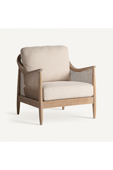   Canework Padded Lounge Armchair | Oroa.com
