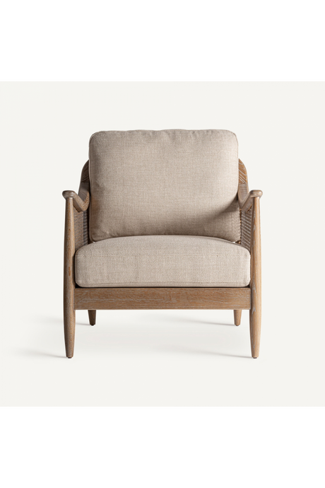   Canework Padded Lounge Armchair | Oroa.com