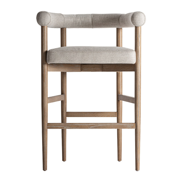 Modern European furniture - Curved Ash Wood Counter Stool - www.oroa.com