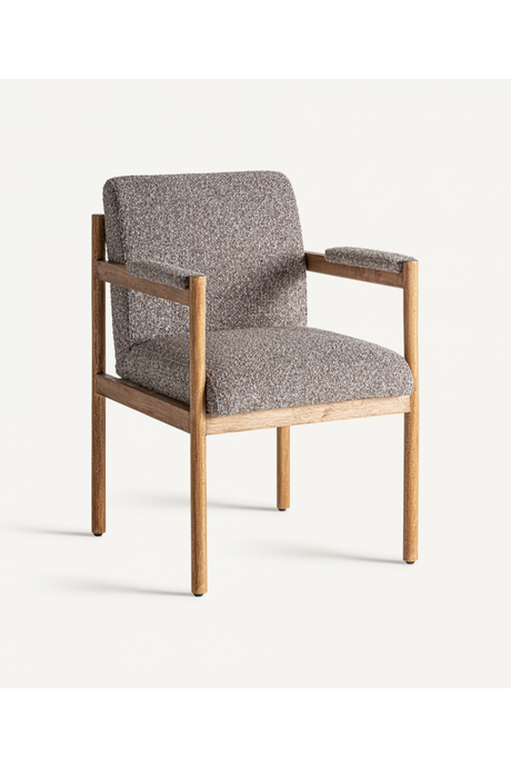  Gray Padded Accent Armchair | Oroa.com