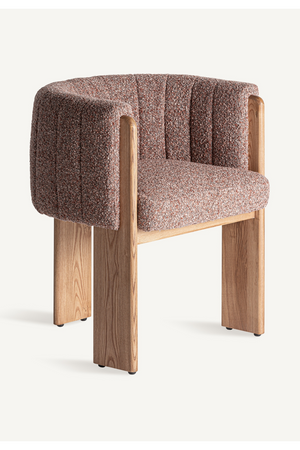   Brown Curved Accent Chair | Oroa.com