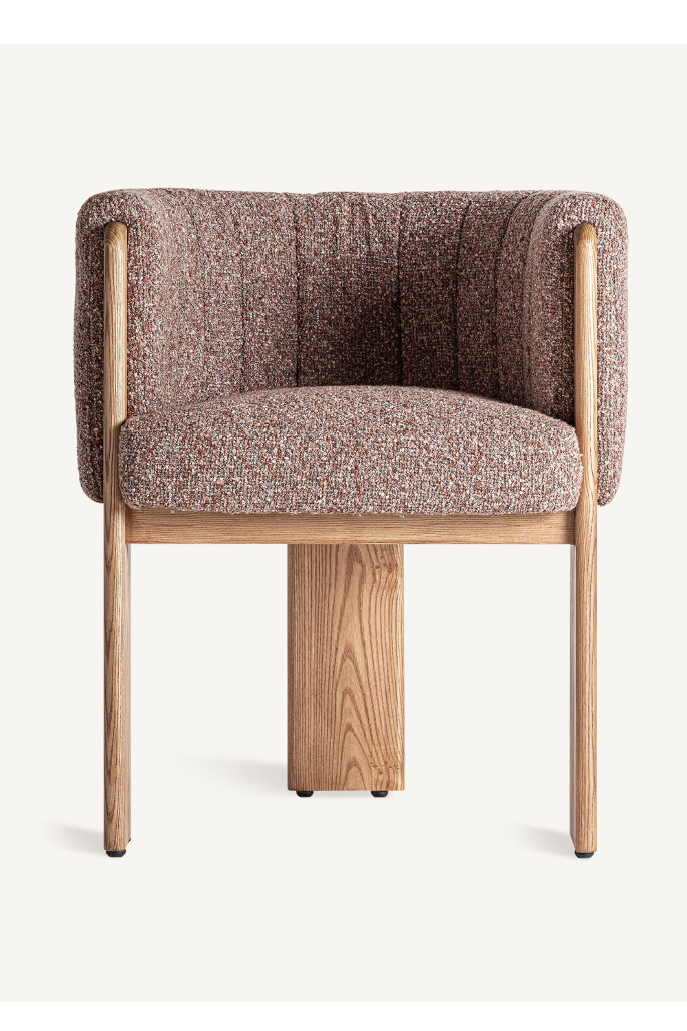   Brown Curved Accent Chair | Oroa.com