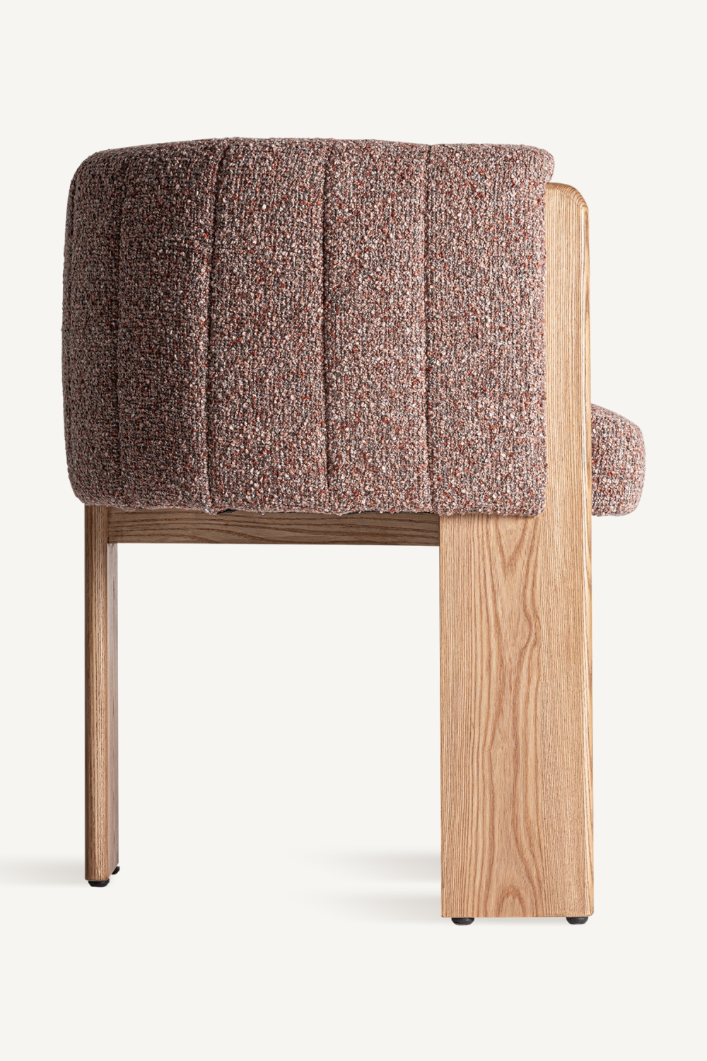   Brown Curved Accent Chair | Oroa.com