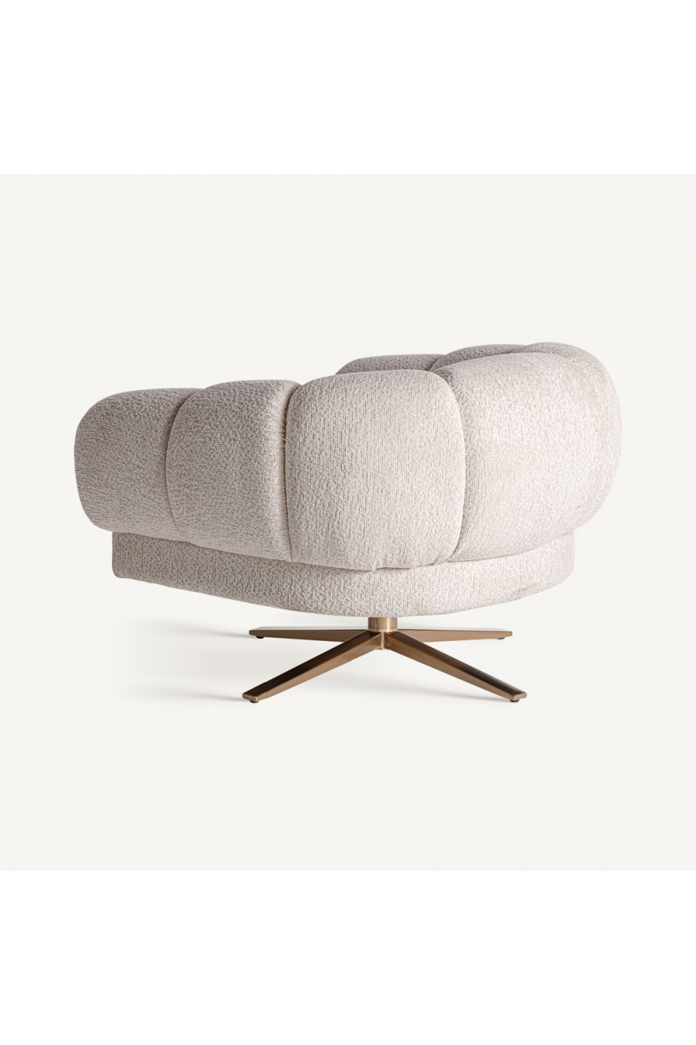   White Velvet Chunky Armchair | Oroa.com
