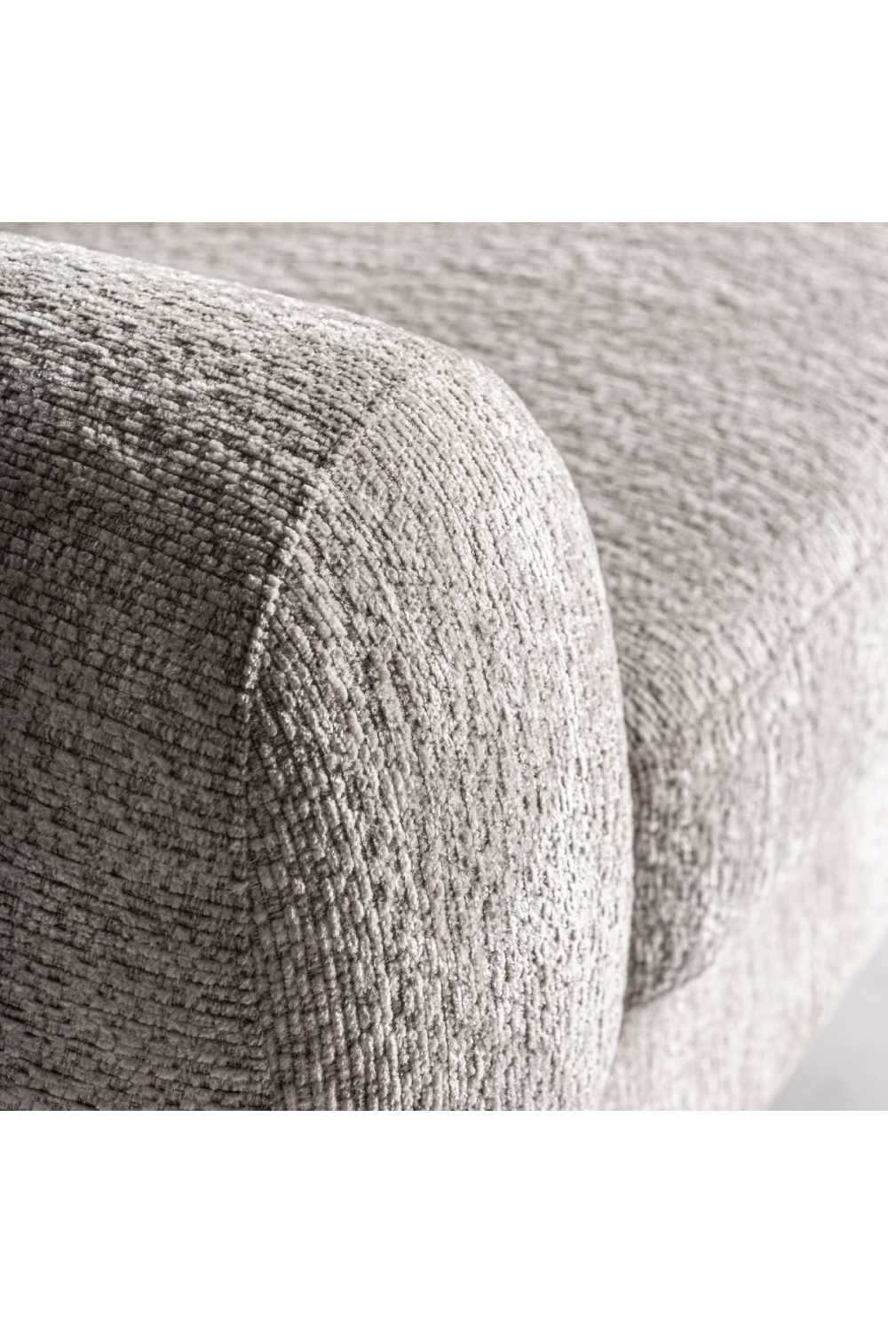   White Velvet Chunky Armchair | Oroa.com