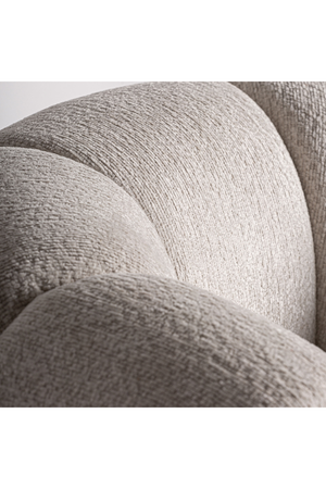   White Velvet Chunky Armchair | Oroa.com