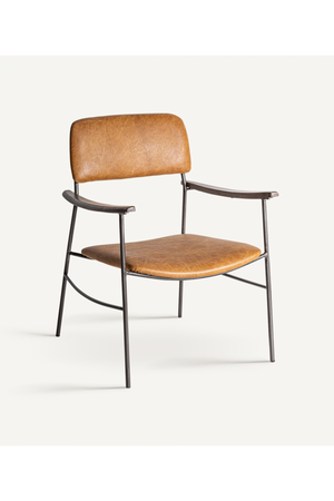   Brown Leather Armchair | Oroa.com