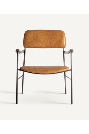   Brown Leather Armchair | Oroa.com