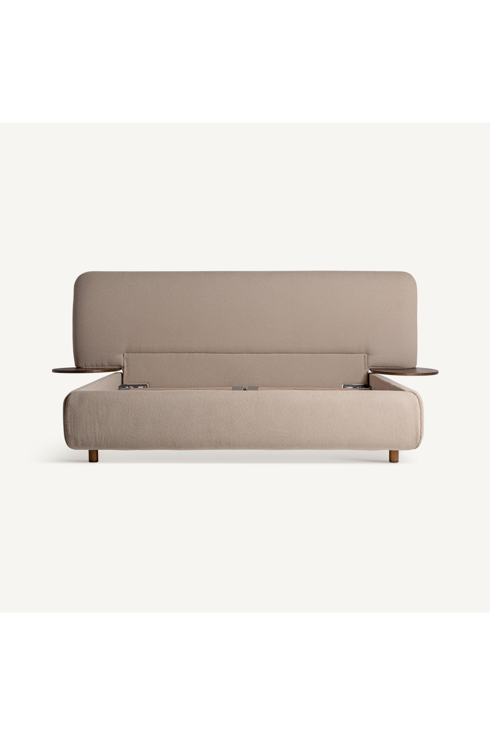   Beige Linen Bed | Oroa.com