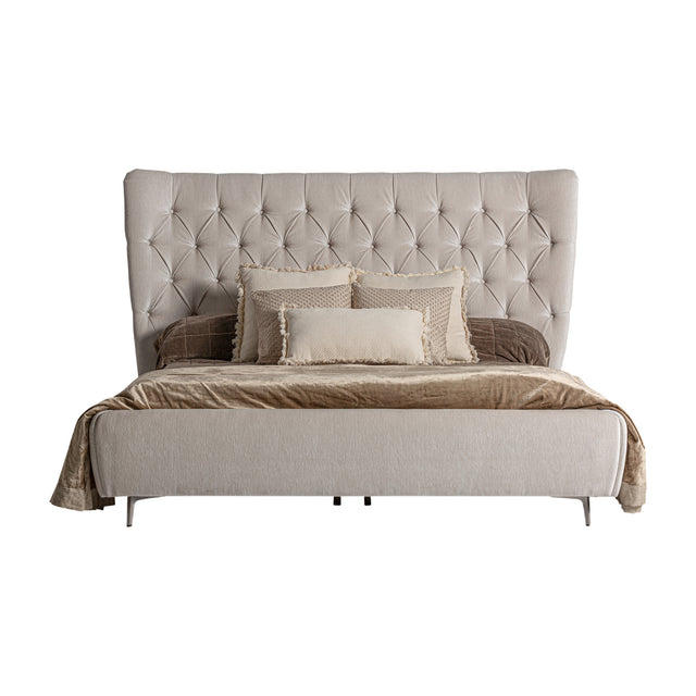 Modern European furniture - Button-Tufted Bed - www.oroa.com