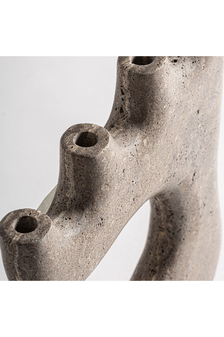   Beige Marble Candle Holder | Oroa.com