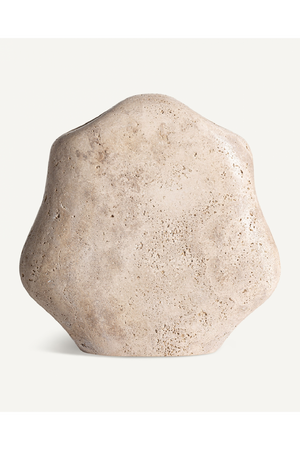   Cream Marble Sinuous Vase | Oroa.com