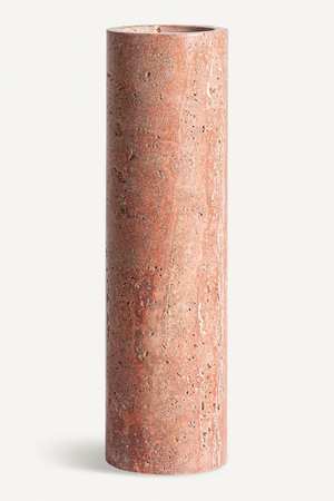   Pink Marble Cylindrical Vase | Oroa.com