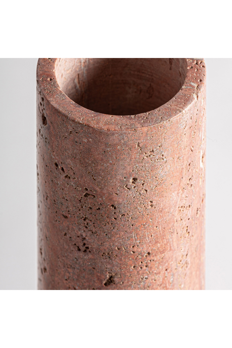   Pink Marble Cylindrical Vase | Oroa.com